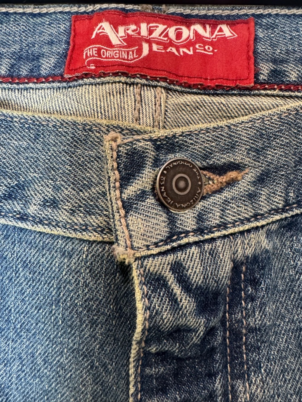 ARIZONA The Original Jeans Co. Men’s Original Straight Leg Light Stone 36x32 NWT - Picture 4 of 12
